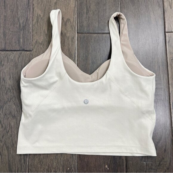 Lululemon Align Ribbed Tank Top *Shine Bone Radiate Transparent Foil - Picture 2 of 9